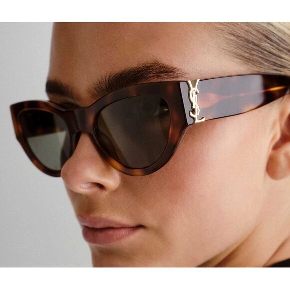 NEW SAINT LAURENT SUNGLASSES BROWN WOMEN EYEWEAR SAINT LAURENT SLM94 010